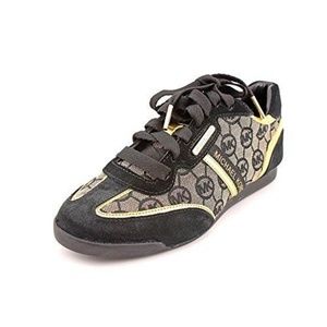 Michael Kors MK Black Gold Logo Sneakers 5